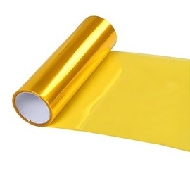Vinil Para Faros De Auto 30x120cm,Auto adhesivo para coche,Impermeable película de Vinilo para faros delanteros,traseros y antiniebla (Amarillo)