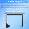 CERRXIAN D-Tap to Right Angle DC 12V Coiled Cable Replacement