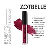 ZOTBELLE LIQUID MATTE LIPCOLOR (CARPE VINUM) Is Creamy and Luxurious,