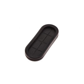 Flyshop 1-1/8" x 2-5/8" ID 1-1/2" x 3" Drill Hole, Hole Grommets Synthetic Rubber Grommets Wire Protection Firewall Hole Plug, Oval, 4-Pack