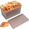 Spmarkt 2pack Pullman Bread Pans with Lid, 1LB Capacity Bread