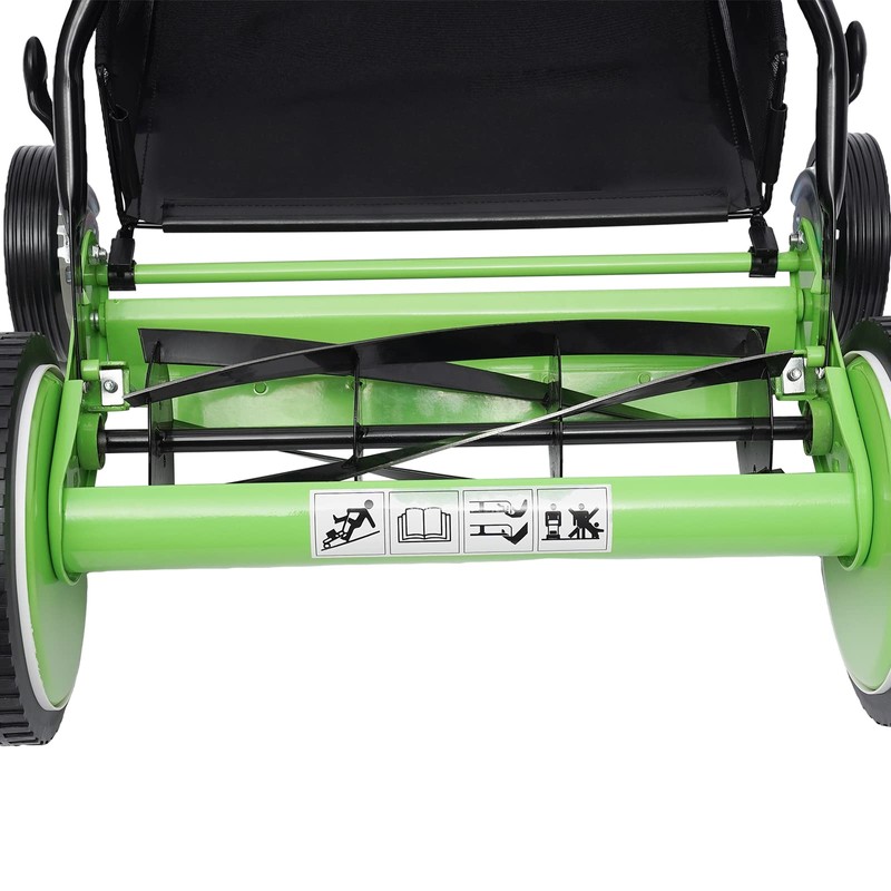 16” Manual Push Reel Lawn Mower Push Lawn Sweeper with