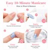 10Pcs Long Almond Press on Nails, Mermaidcore Ocean Theme False