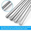 LWCUSNJ 304 Stainless Steel Fully Threaded Rod, 6pcs Right Hand