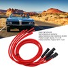 Spark Plug Ignition Wire Set Red High Performance Silicone 1m