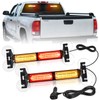 Nilight 40LED Amber Red Emergency Strobe Traffic Advisor Light Bar