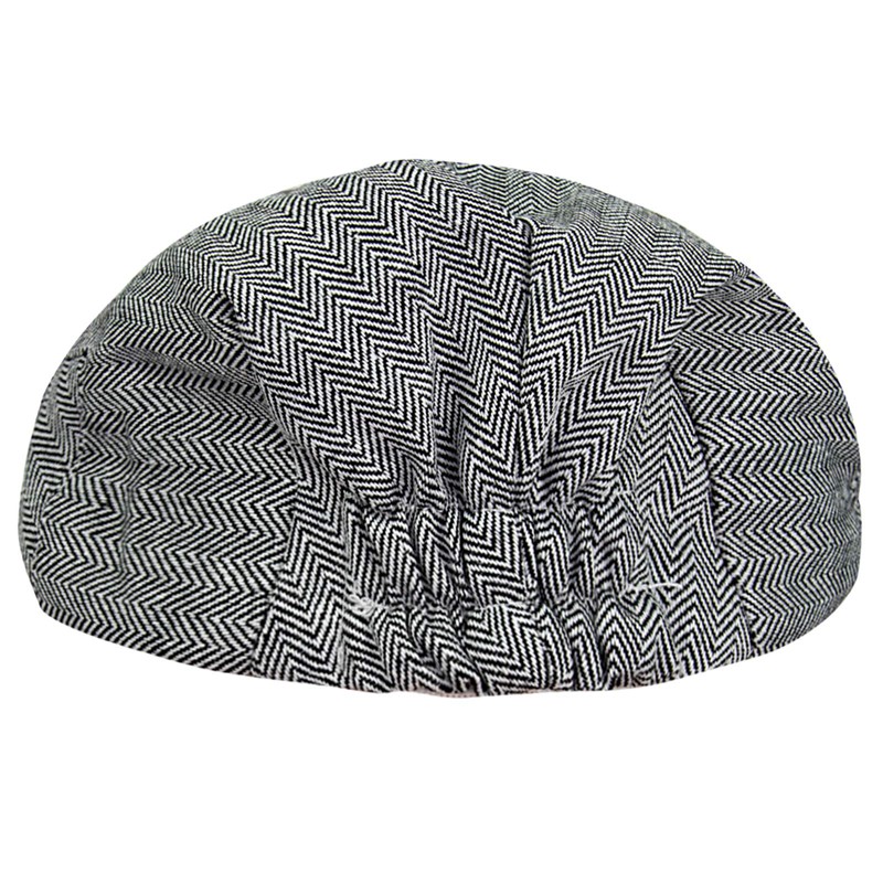 mintgreen Baby Herringbone Flat Cap Vintage Hat,Dark Grey, 3-6 Months,