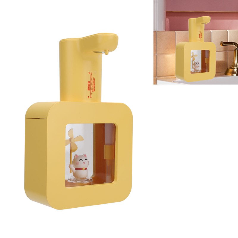Automatic Foaming Soap Dispenser 3 Levels Adjustable Countertop Wall Mounted