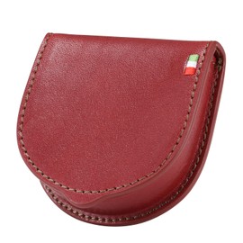 Milagro Italian Leather Horseshoe Coin Case (Horseshoe Coin Case Wallet, Men's Coin Purse, Coin Case, Present, Brand, Made in Italy, Genuine Leather, Christmas, Father's Day, Birthday, Spring Wallet