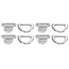 4 Sets Marine Grade Folding Pad Eye 316 Stainless Steel