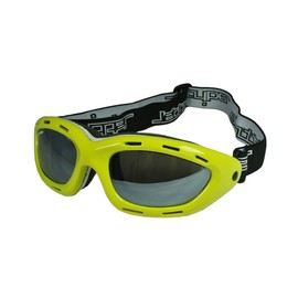 Jettribe Neon Yellow Floating Frame Goggles | Smoke Tint Vented Lens PWC Jetski Anti-Fog