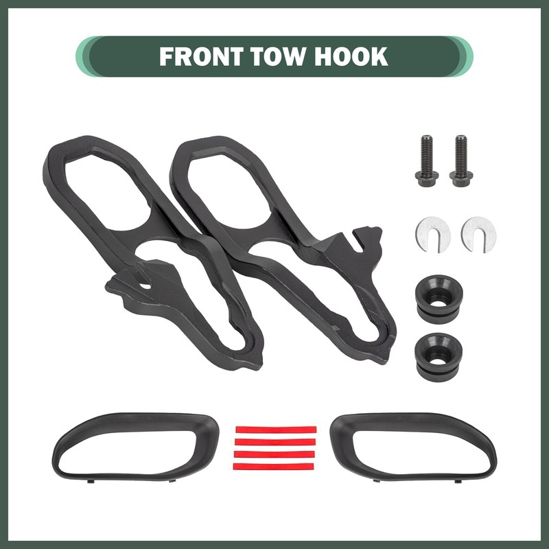 Heavy Duty Front Tow Hooks Fit for 2019-2024 Dodge Ram