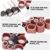 FOMIYES 20pcs Sandpaper Ring Sanding Head for Tool Mesh Polishing