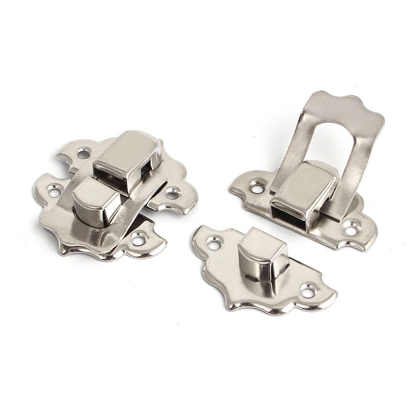 Tool Box Jewelry Gift Metal Buckle Box Silver Clasp 10