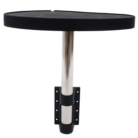 YIYIBYUS Aluminum Instrument Salon Tray,Swivel Side Tray 360° Rotation Salon Trolley Tray Salon Tool