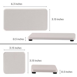 UESJKHOA Quick Drying Stone Tray, Set of 4 Pebble Sink Tray, Water Absorbent Tray, for Kitchen Soap Holder and Bathroom Organizer (Stone -4)