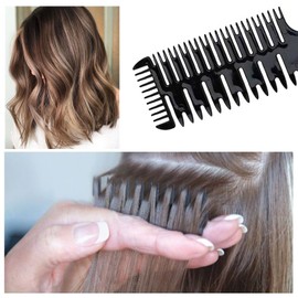 Highlighting Comb - 3 in 1 Hair Dyeing Comb, Rat Tail Hair Comb, Hairdressing Comb For Hair Colour, Professional Weave Weaving Comb, for Hair Highlighting and Dyeing Styling for Men Women Salon