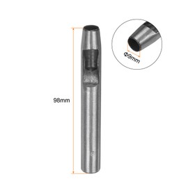 HARFINGTON Hollow Punch for Leather 9mm Round Hole Punch Tool for Belt Puncher Carbon Steel Single Punch for Watch Belts Cut Leather Craft Rubber Paper Fabric Plastic Soft Material