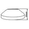 Chrome Plated Steel Pipe Cover Collar Cone 3/4" Valve Tap