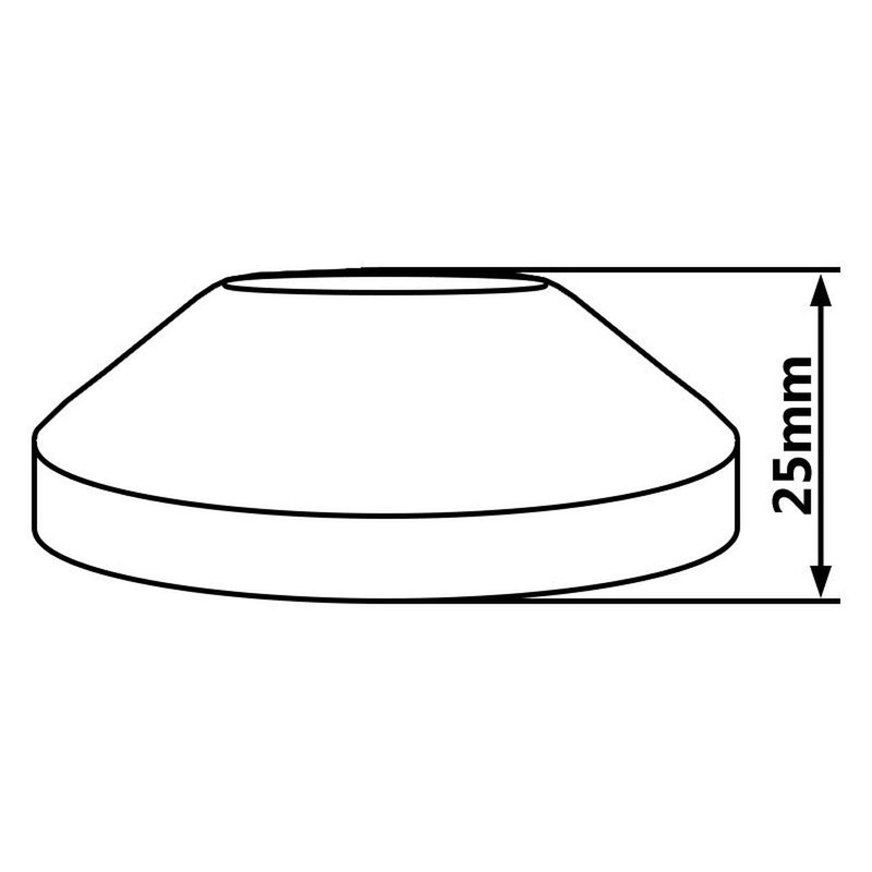 Chrome Plated Steel Pipe Cover Collar Cone 3/4" Valve Tap