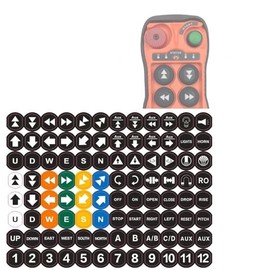 Q Series Remote Button Stickers Sheet Don't Come with Batteries