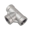 LOZOME 1-1/2" Stainless Steel Tee Female NPT Threaded T Shaped