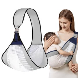 Baby Carrier, 1 Baby Sling Adjustable Baby Sling with Thick Shoulder Straps, Breathable Baby Carrier, Suitable for Baby Carriers, Infants and Children up to 18 kg
