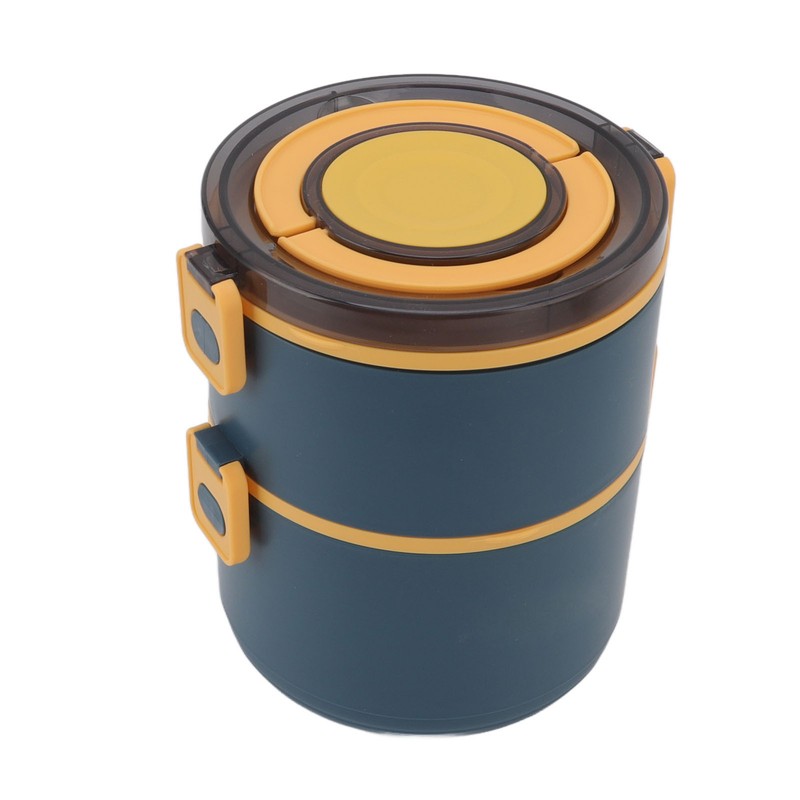 Stackable Lunch Box 1600ml Dual Layers Stainless Steel BPA Free