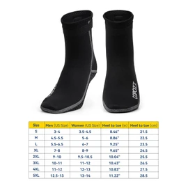 COPOZZ Diving Socks 3mm Neoprene Beach Water Socks-Anti Slip for Snorkel Swim Youth Men Women