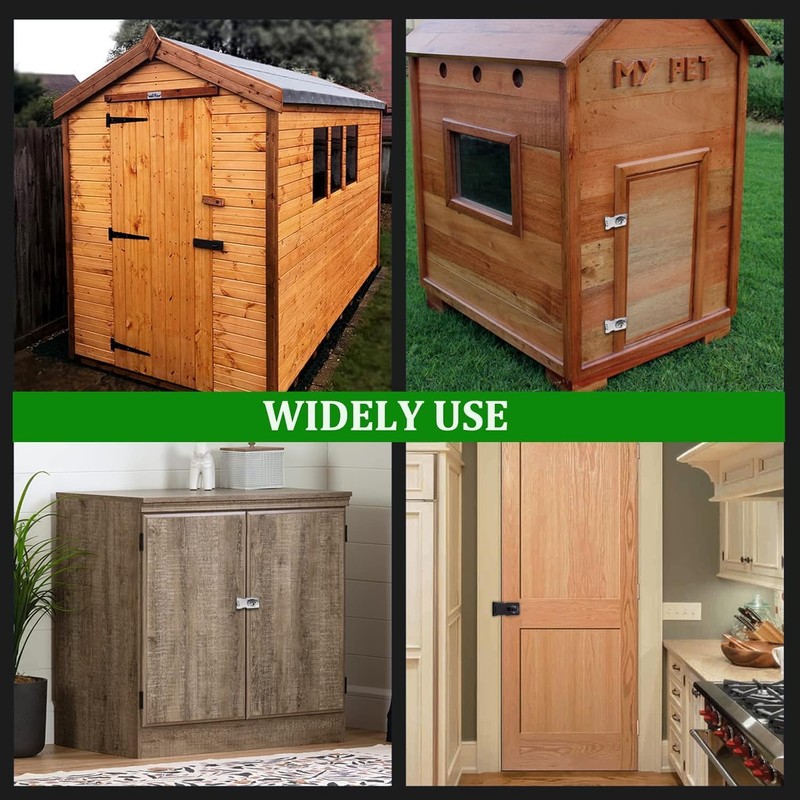 Keyed Hasp Latch Lock, 1 Pack Twist Knob Keyed Locking