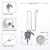 memorial jewelry Dream Catcher Urn Necklace Heart Cremation Jewelry for