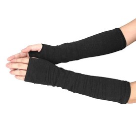 BSOS Orthopedic 105350 Long Undersleeve for Thumb, Wrist, Hand Brace, Under Cast | Stretchy Soft Protective Hand Sock, Stockinette, Protection Under Splints, fingerless. Handwarmer, Most Sports, Stylish. Use with or without thumb hole- 2 Pieces, 11.8" Lo