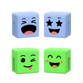 CALDEVER Christmas Stocking Stuffers for Teens Boys Girls Kids Gifts: 2 Pack Mood Cube Mood Moves Series Thumbs Up Lazy Phone Stand Holder Gifts for Men Women Cool Gadget Funny Gift Blue & Green