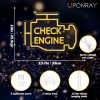 Check Engine Neon Light Sign, Garage LED Light Decor, Dimmable