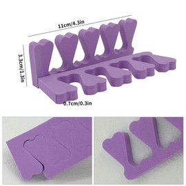 48PCS Toe Separator Pedicure Sponge Toe Separators Bulk, Disposable Toe Separator Foam for Nail Polish Nail Salon Party Nail Art Painting Toenails, 24 Pairs