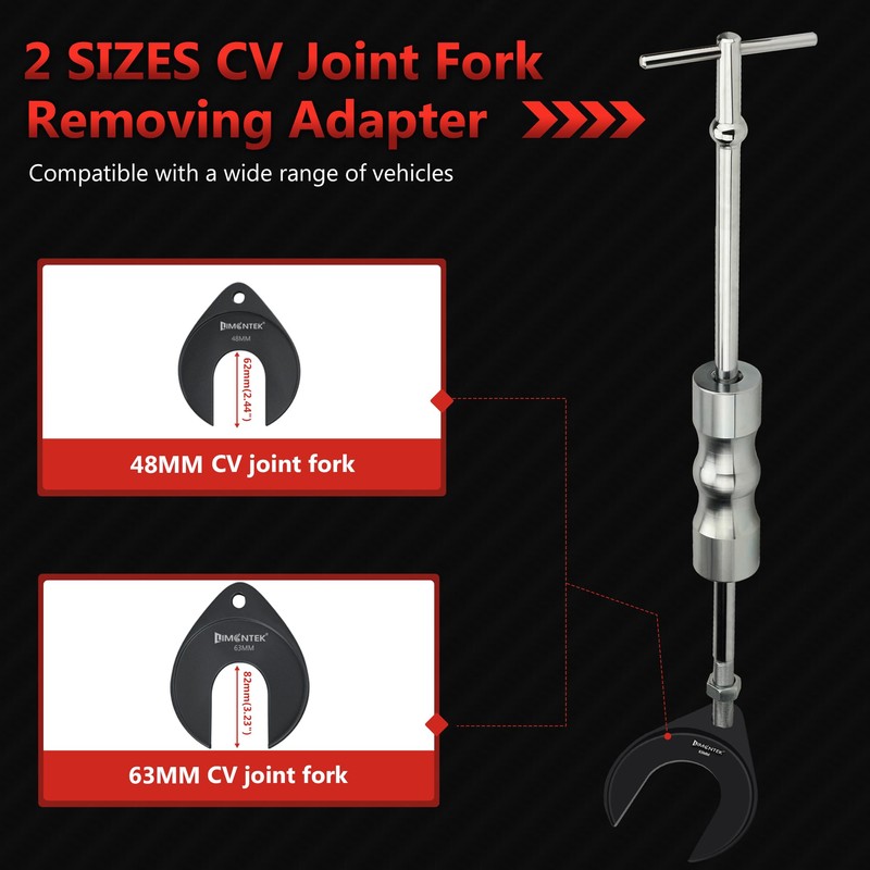 limontek Inner CV Axle Puller Removal Tool with Slide Hammer