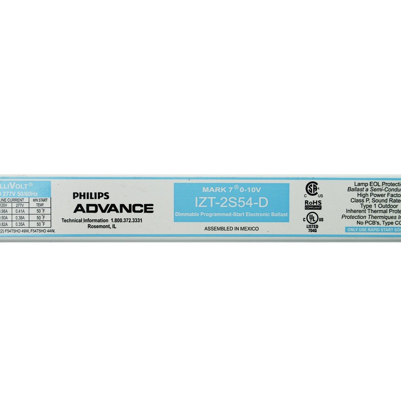 Advance Mark 7 0-10V IZT2S54D35M - 2 Lamp - F54T5/HO