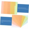 COHEALI 5pcs Plastic Partition Board File Dividers Paper Index Divider