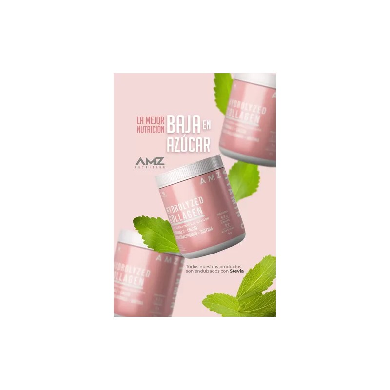 Amz Colageno Hidrolizado Con Vitamina C 500g 50 Serv