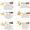 JLIAN MIOR Exquisite 6-Piece Cheese Knives Set, Stainless Steel Cheese