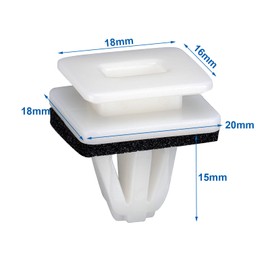 OAUTOO 30pcs Rocker Panel & Fender Moulding Clip for 91504-SP1-003 Honda & Acura Accord Civic CR-V Fit HR-V Odyssey MDX RL TL ZDX