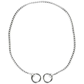 Guardian Gear X-Fine Chrome Snake-Chain Dog Collar, 16"