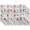COM-FOUR ® 32x Tattoo Sheets of Temporary Tattoos for Girls.