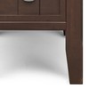 SIMPLIHOME Acadian Solid Wood 14 inch Wide Rectangle Transitional Narrow