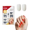 KISS 100 Full Cover Fake Nails Manicure Kit, 10 Sizes,
