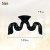 Herbeluemily Hair Clip, Hair Claw, Ducker, Large, Ribbed Hair Claw,