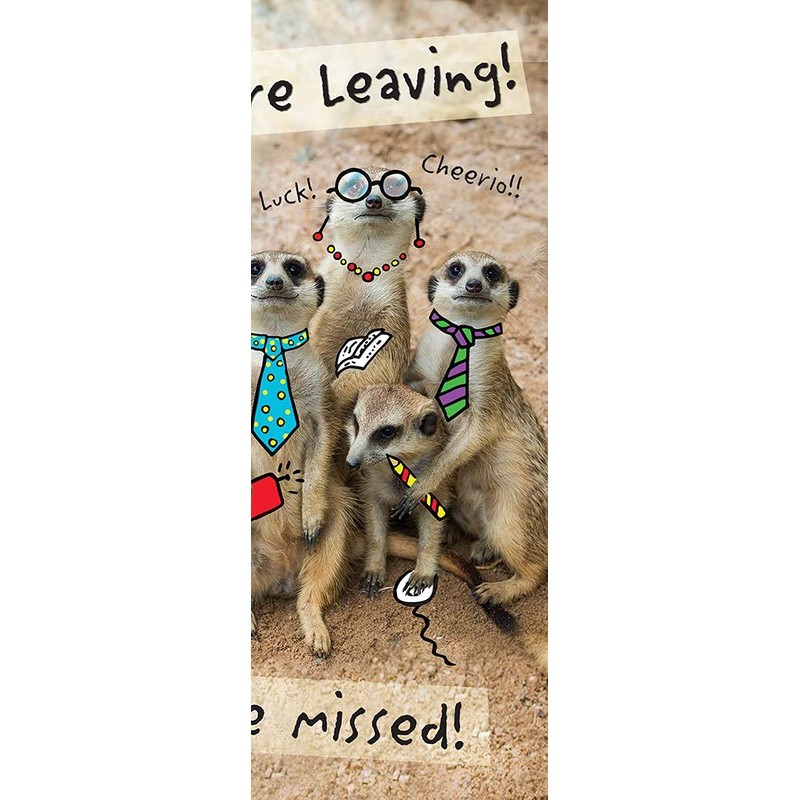 Piccadilly Greetings Modern Large Card Leaving - 12 x 9