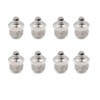 uxcell 8pcs M14 x 1.5 Thread Nickel Plated Straight Grease