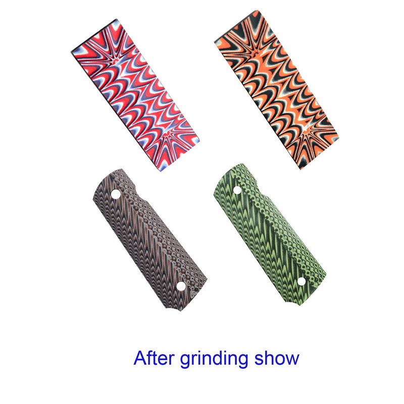 AOHOCA 2 pcs G10 Micarta Knife Handle Scales Slabs Knives