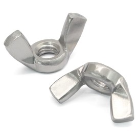 HARSKIYER 20 Pcs M6 Wing Nuts, 304 Stainless Steel Butterfly Wing Nut, Corrosion-Resistant Fasteners with Hand Twist Design for DIY Projects, Furniture Assembly and Machinery Maintenance